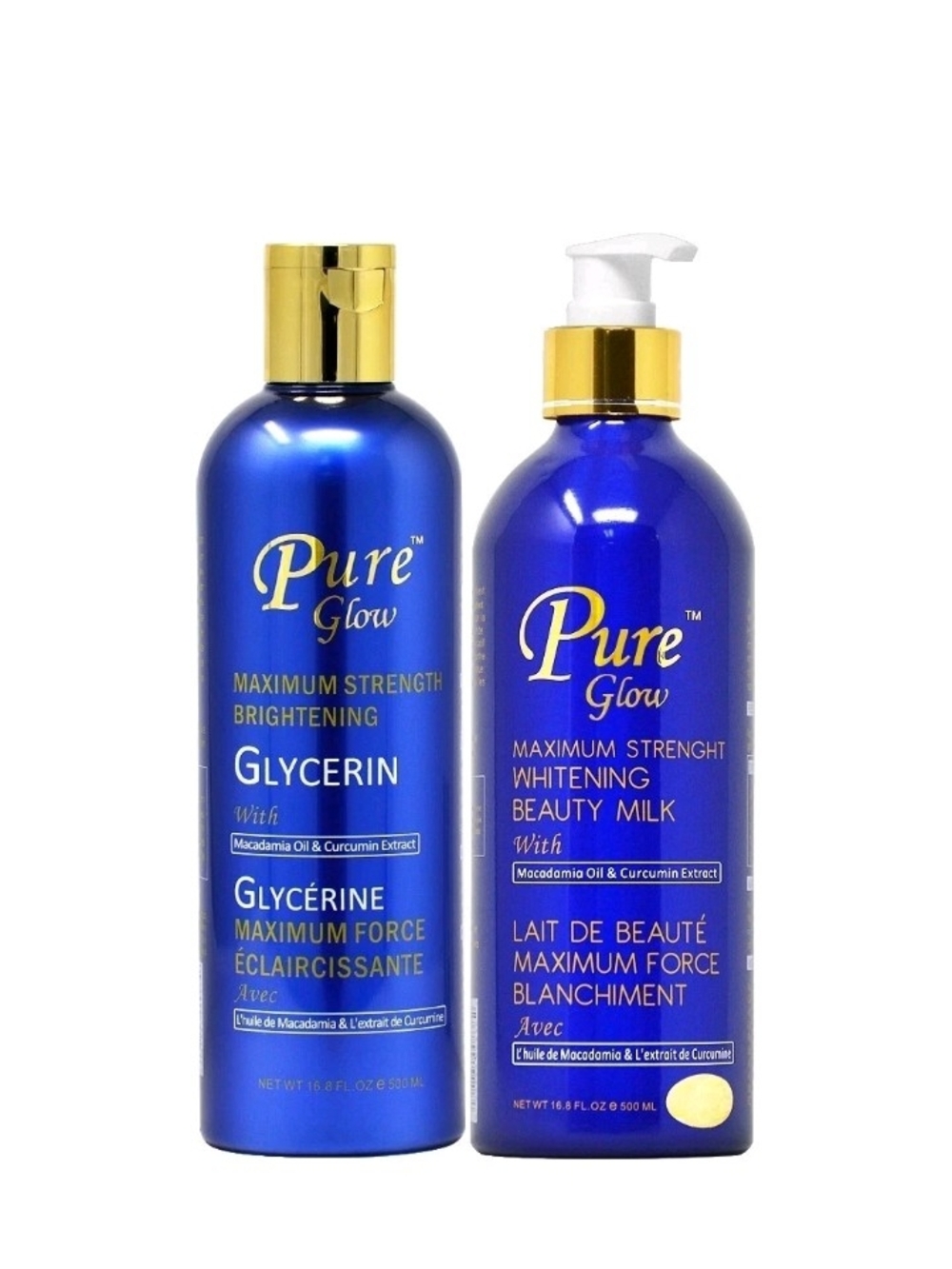 Pure Glow Brightening Glycerin & Whitening Beauty Milk - Blue & Gold